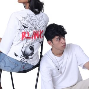 White Spyder Web Graphic Tee