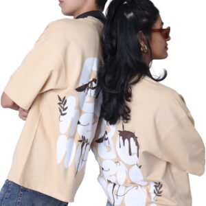 Beige Be Here Now Graphic Tee