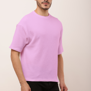 Purple Oversized Texture  T-shirts