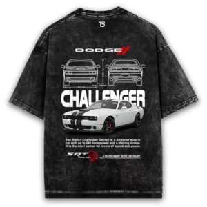 Dodge Challenger Acid Wash Tee
