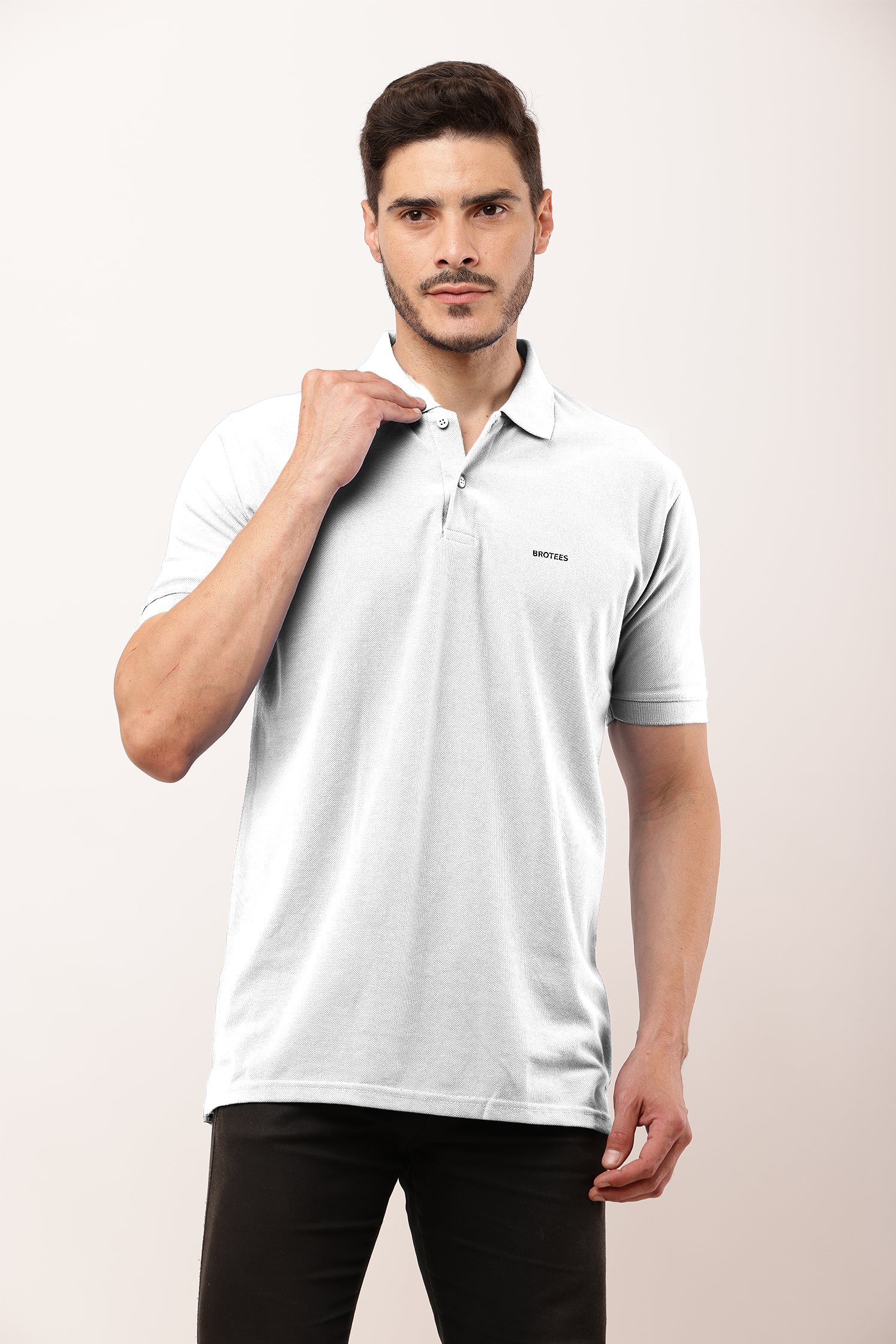 Premium White Polo Tee