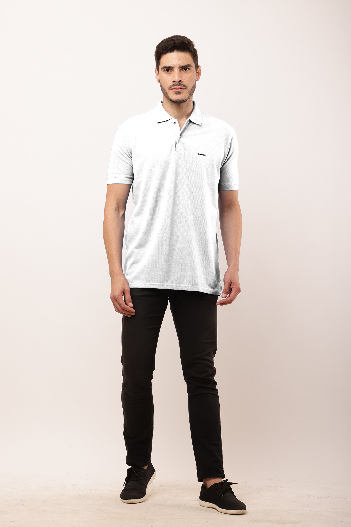 Premium White Polo Tee - Image 5