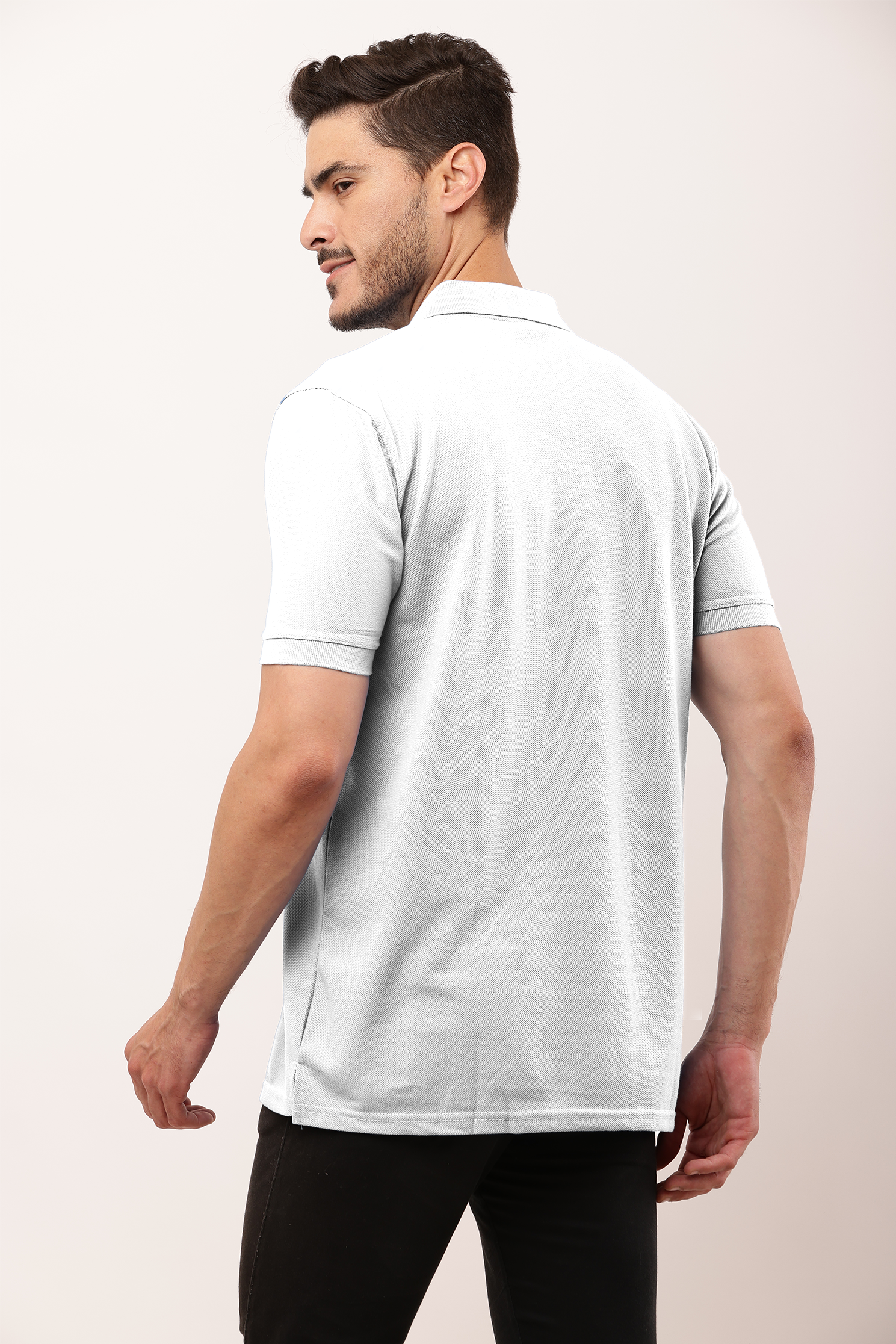 Premium White Polo Tee - Image 2